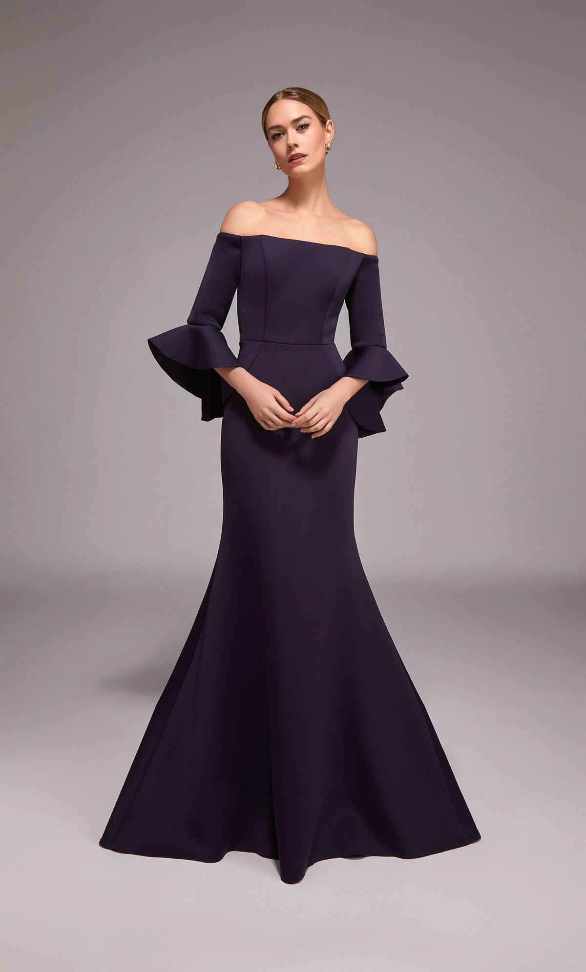 ALYCE Paris 27777 Special Occasion Off The Shoulder Neckline Elegant Mermaid Dress