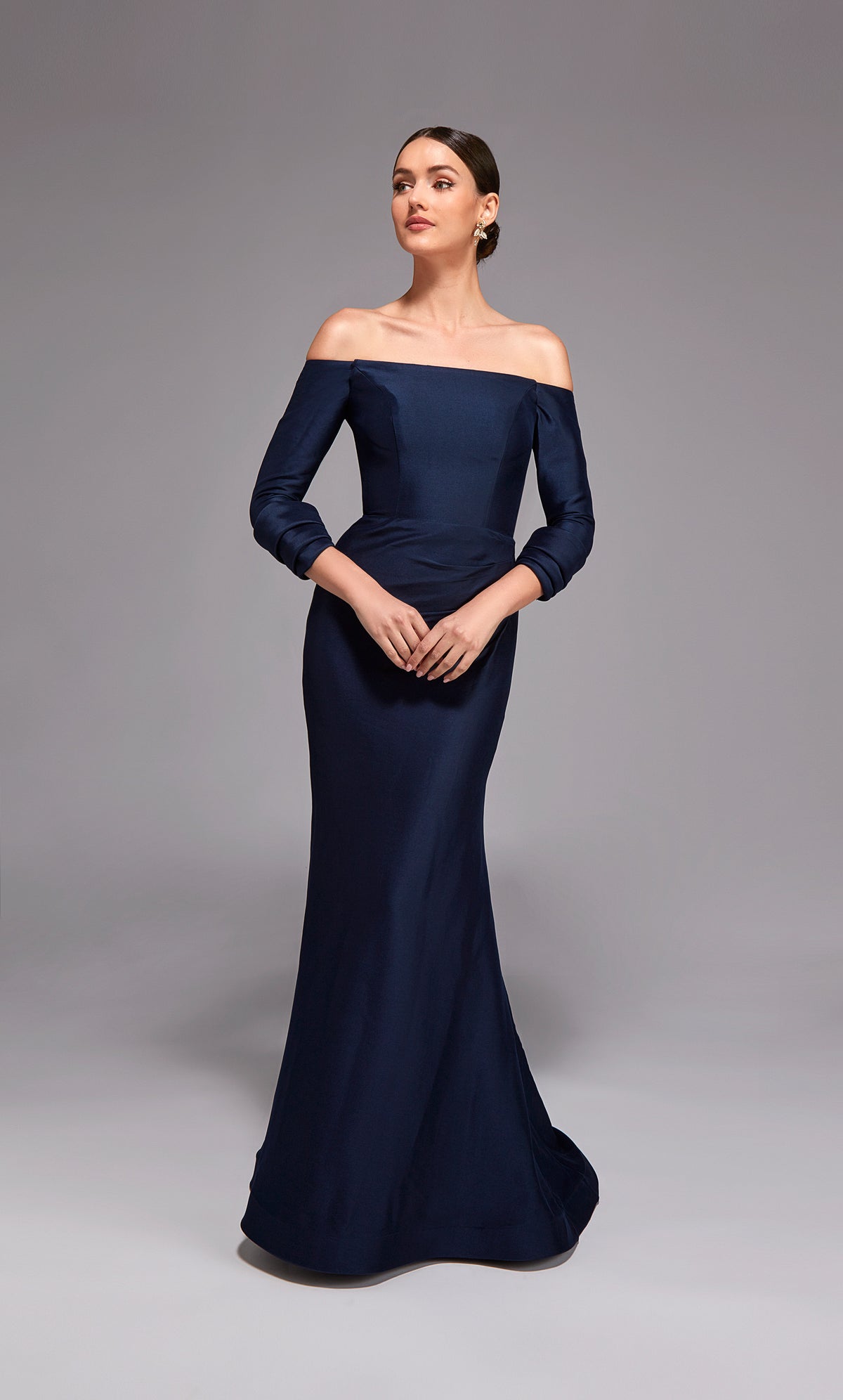 ALYCE Paris 27782 Special Occasion Off The Shoulder Neckline Chic Fit N Flare Dress