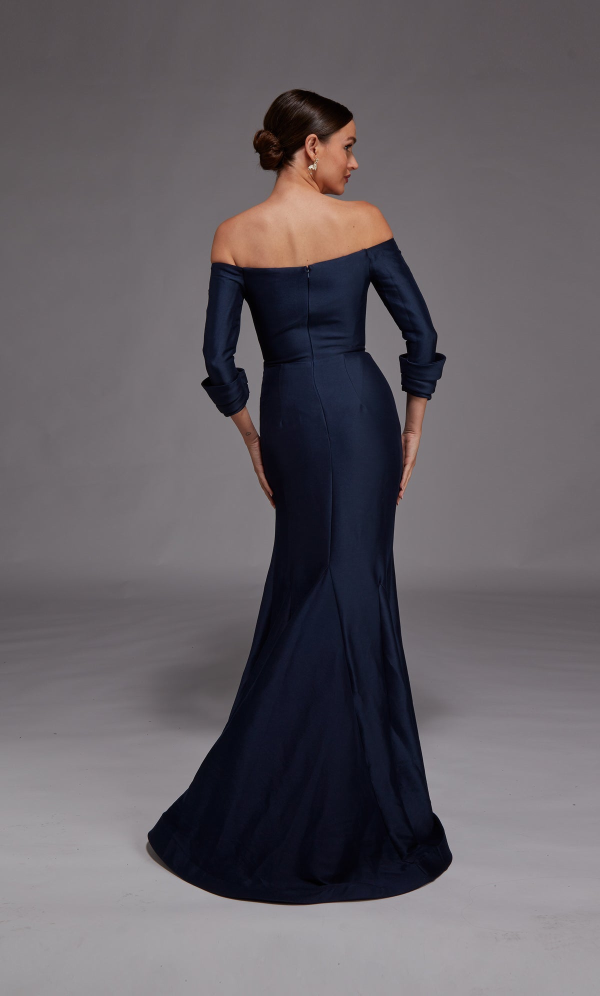 ALYCE Paris 27782 Special Occasion Off The Shoulder Neckline Chic Fit N Flare Dress