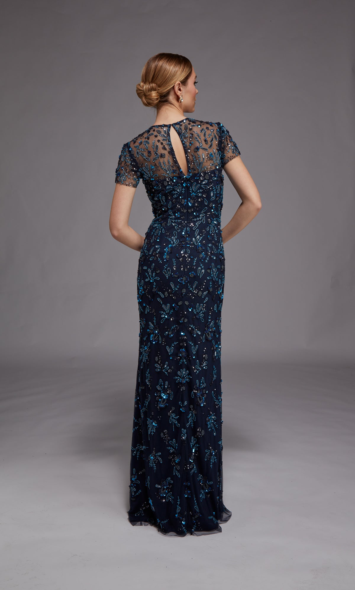ALYCE Paris 27789 Special Occasion Illusion Neckline Embellished Straight Dress