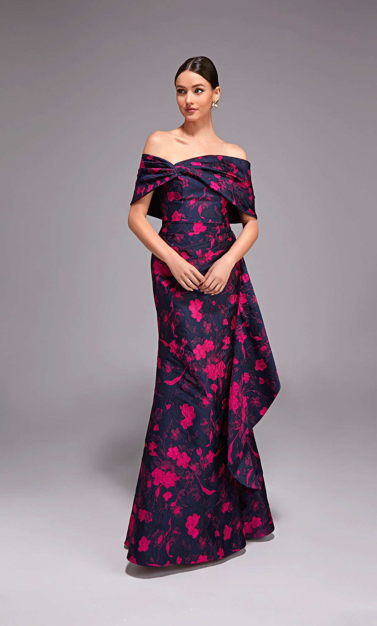 ALYCE Paris 27832 Special Occasion Off The Shoulder Neckline Elegant Fit N Flare Dress