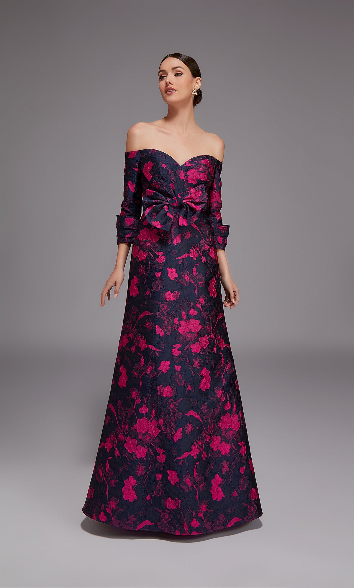 ALYCE Paris 27833 Special Occasion Off The Shoulder Neckline Elegant A Line Dress
