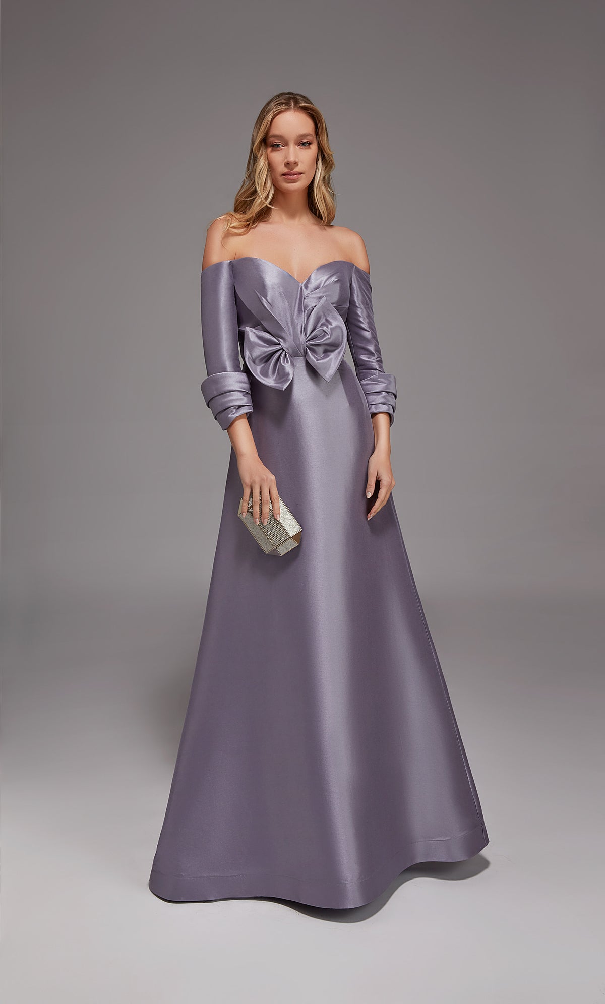 ALYCE Paris 27859 Special Occasion Off The Shoulder Neckline Chic A Line Dress
