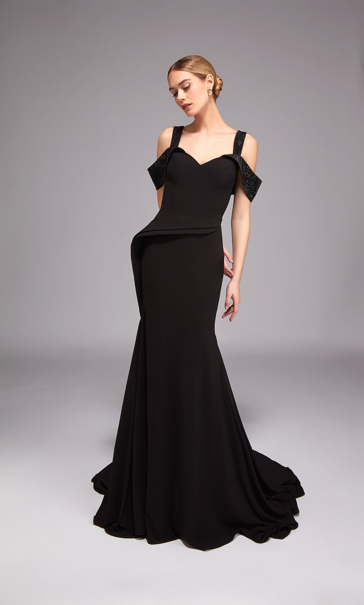 ALYCE Paris 27878 Special Occasion Off The Shoulder Neckline Chic Mermaid Dress