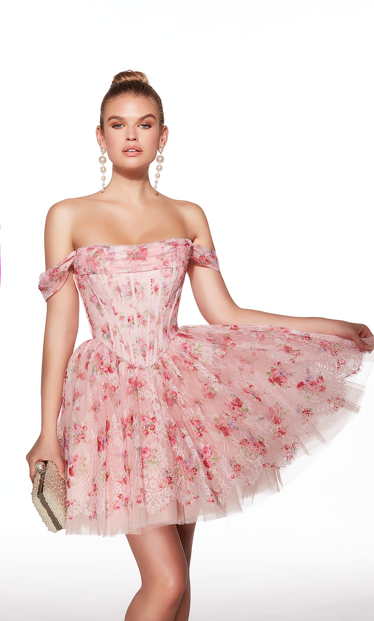 ALYCE Paris 30021 Homecoming Short Scoop Neckline Illusion Mermaid Dress