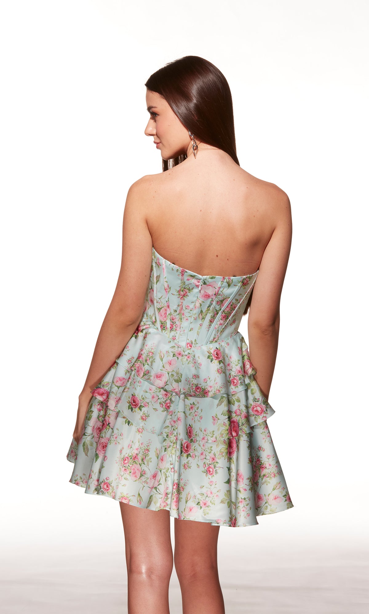 ALYCE Paris 30037 Homecoming Short Off The Shoulder Neckline Ruffles A Line Dress