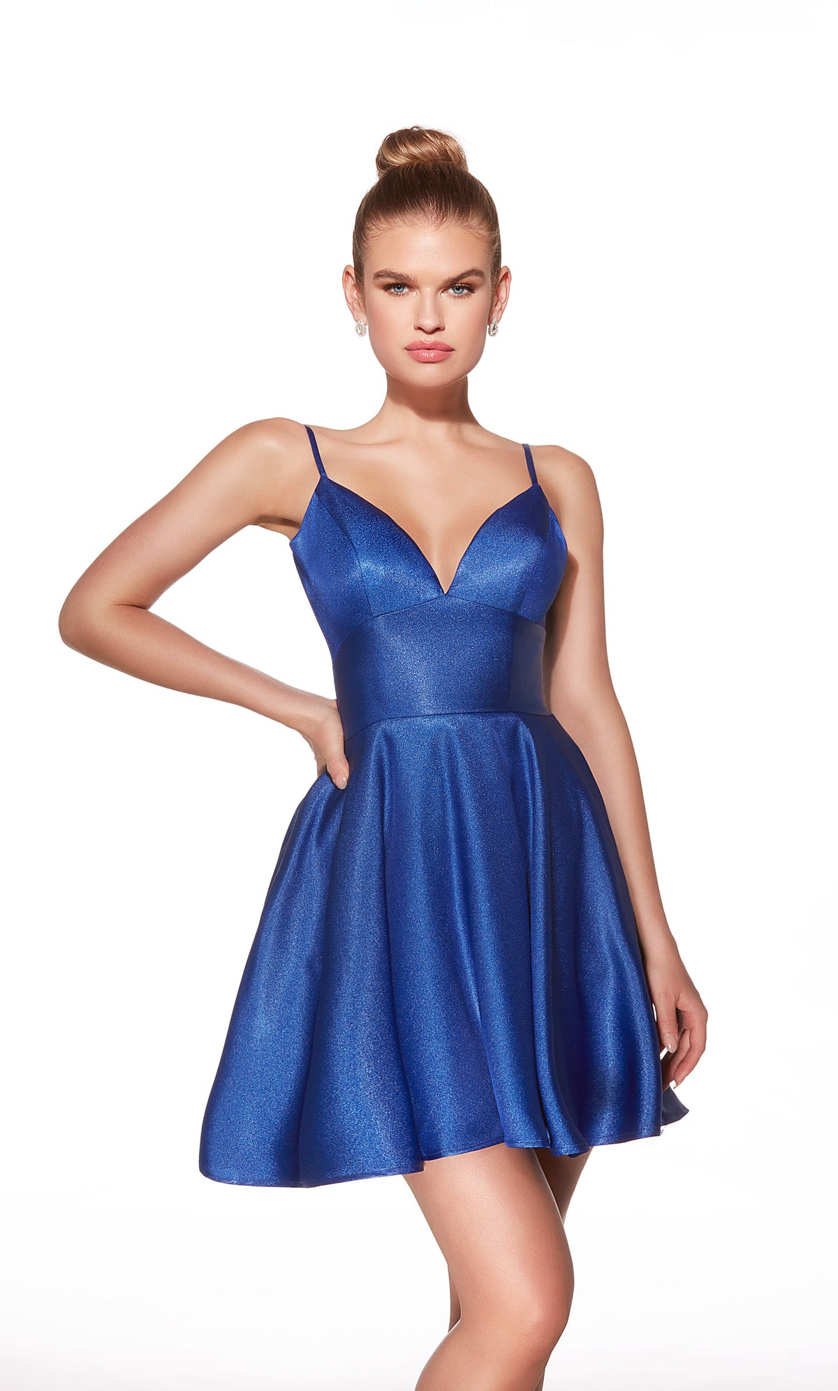 ALYCE Paris 30062 Homecoming Short V-neck Pockets A Line Dress