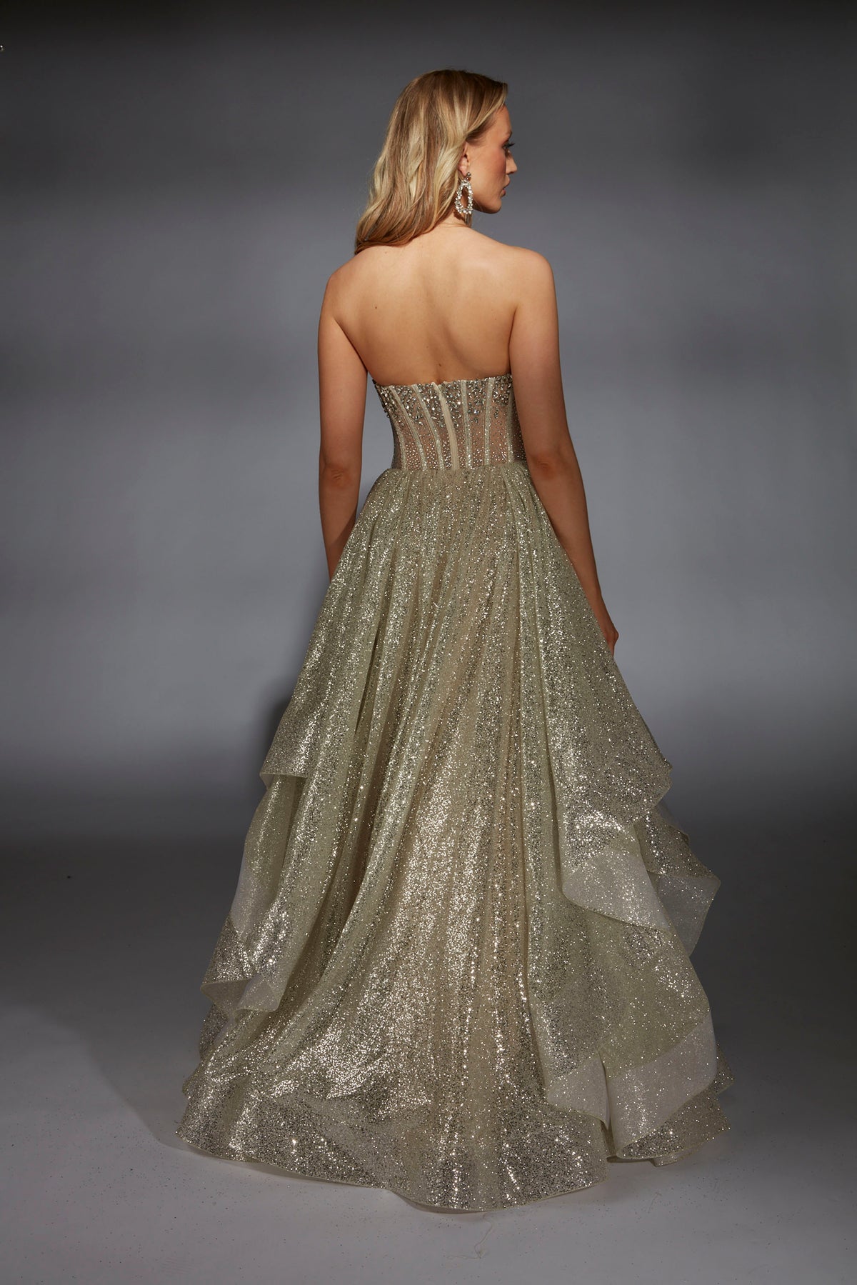 ALYCE Paris 61971 Alyce Long Strapless Corset Ballgown Dress