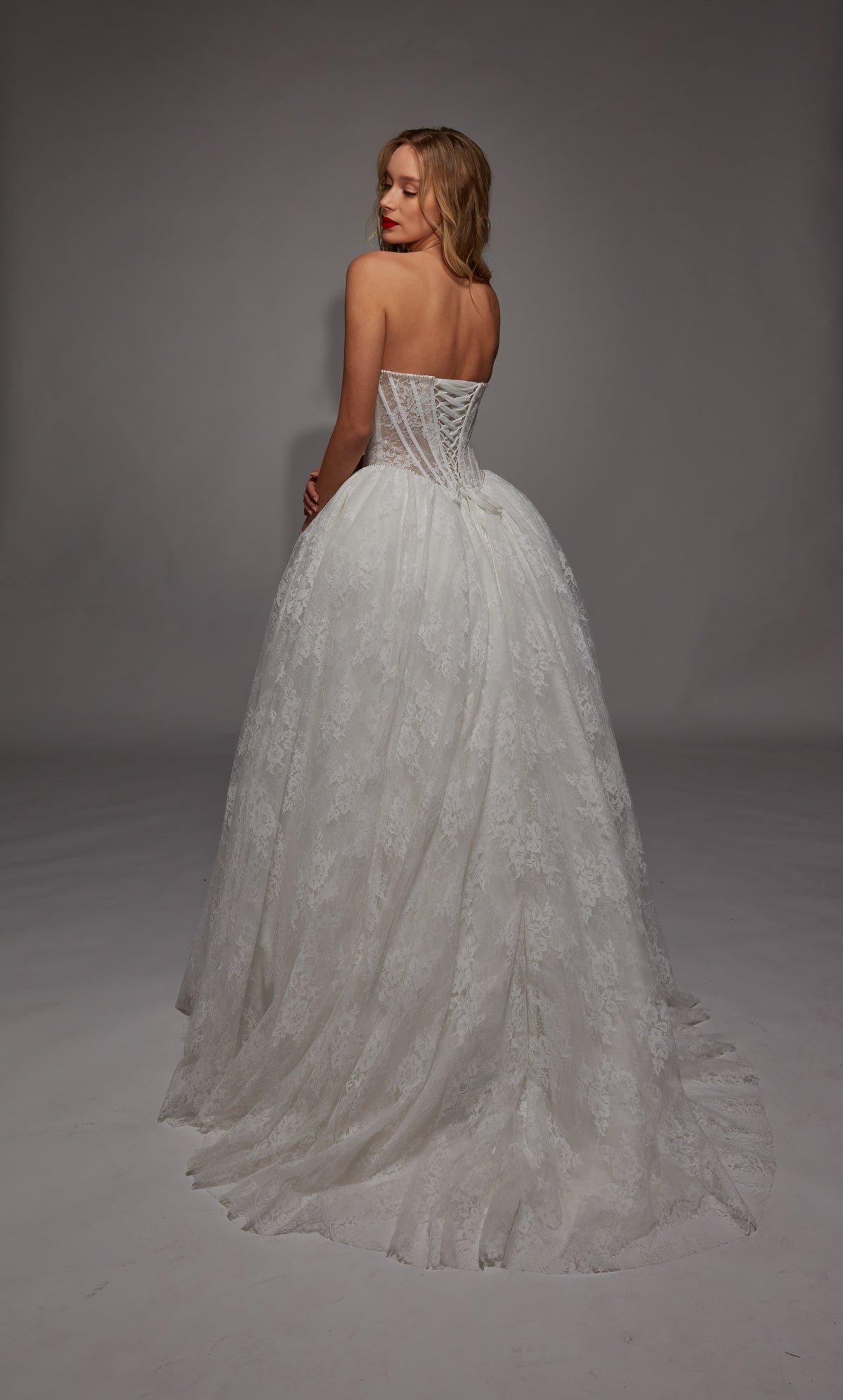 ALYCE Paris 7149 Bridal Strapless Back Corset Ballgown Dress