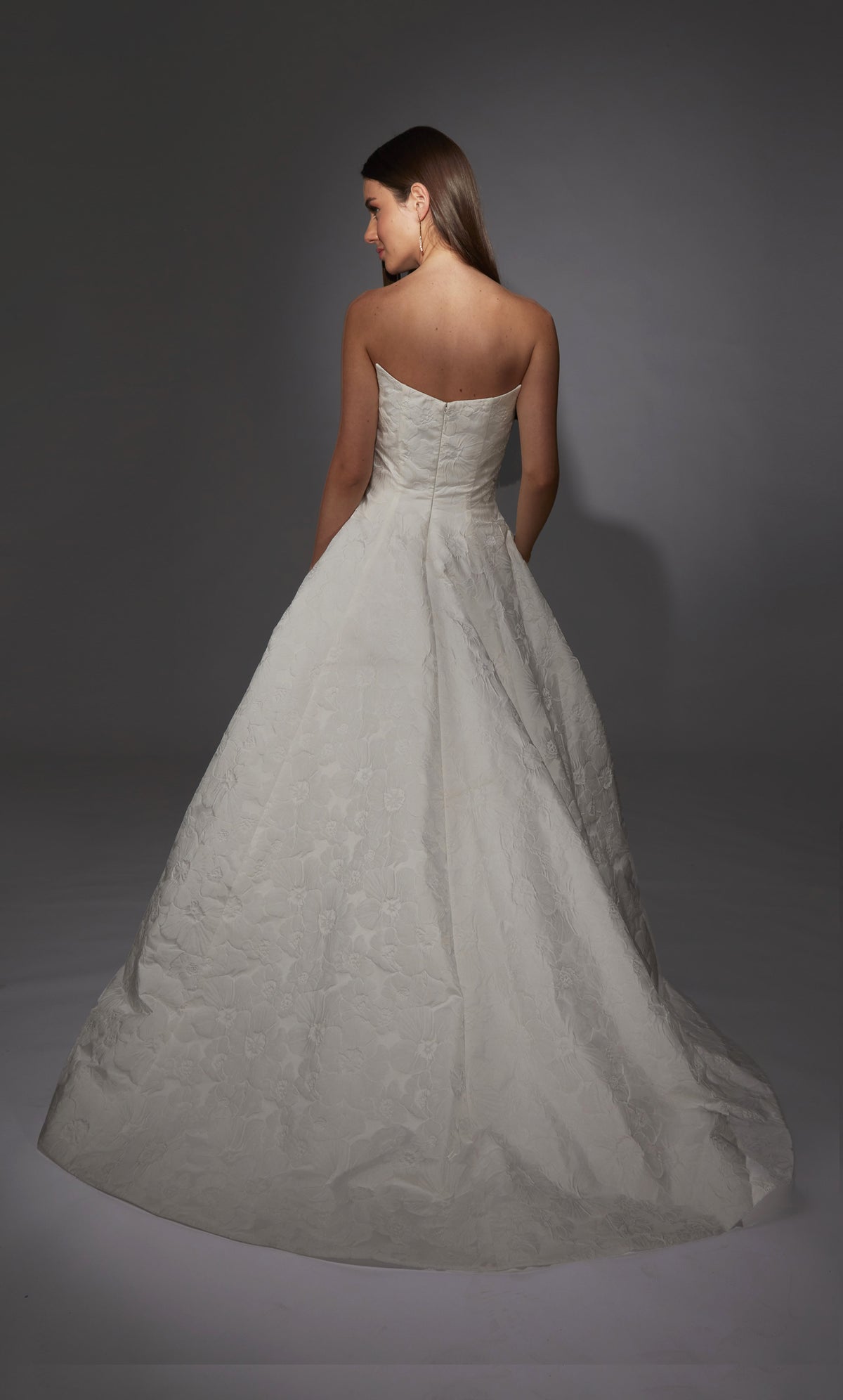 ALYCE Paris 7155 Bridal Strapless Neckline Modest A Line Dress