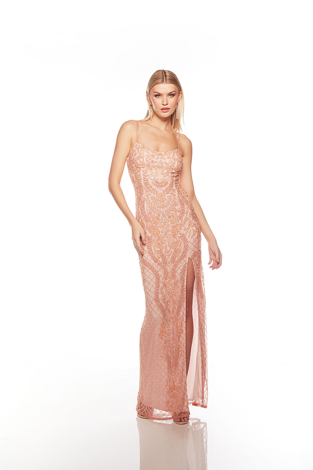 ALYCE Paris 88004 Scoop Embellished Straight Dress